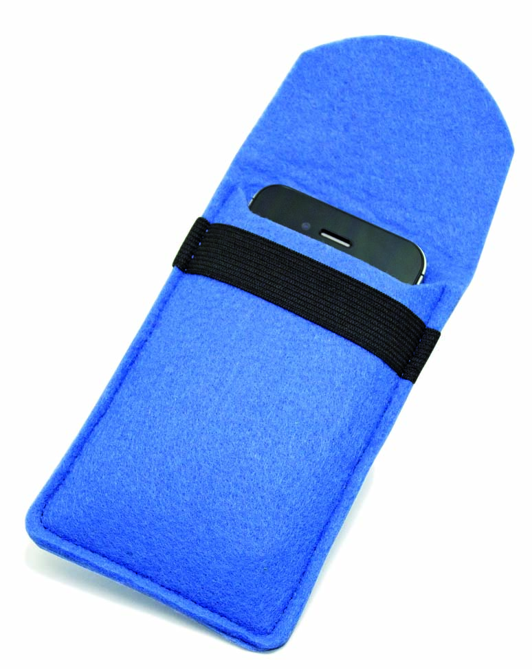 ED-025_300_Smartphone_Filztasche_blau_Ueberschlag_Elastikverschl