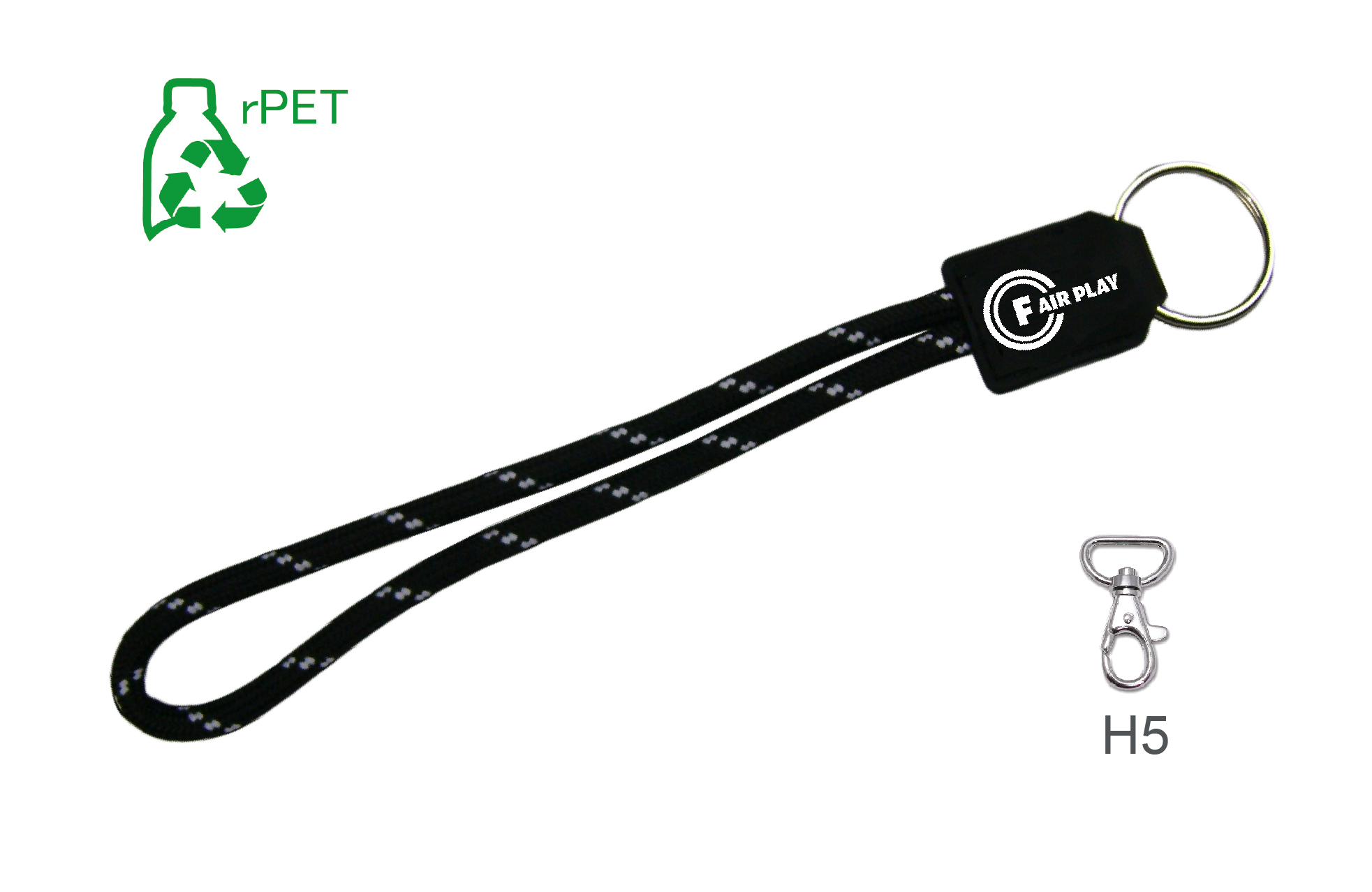 Keyholder Cord rPET Soft-PVC Label