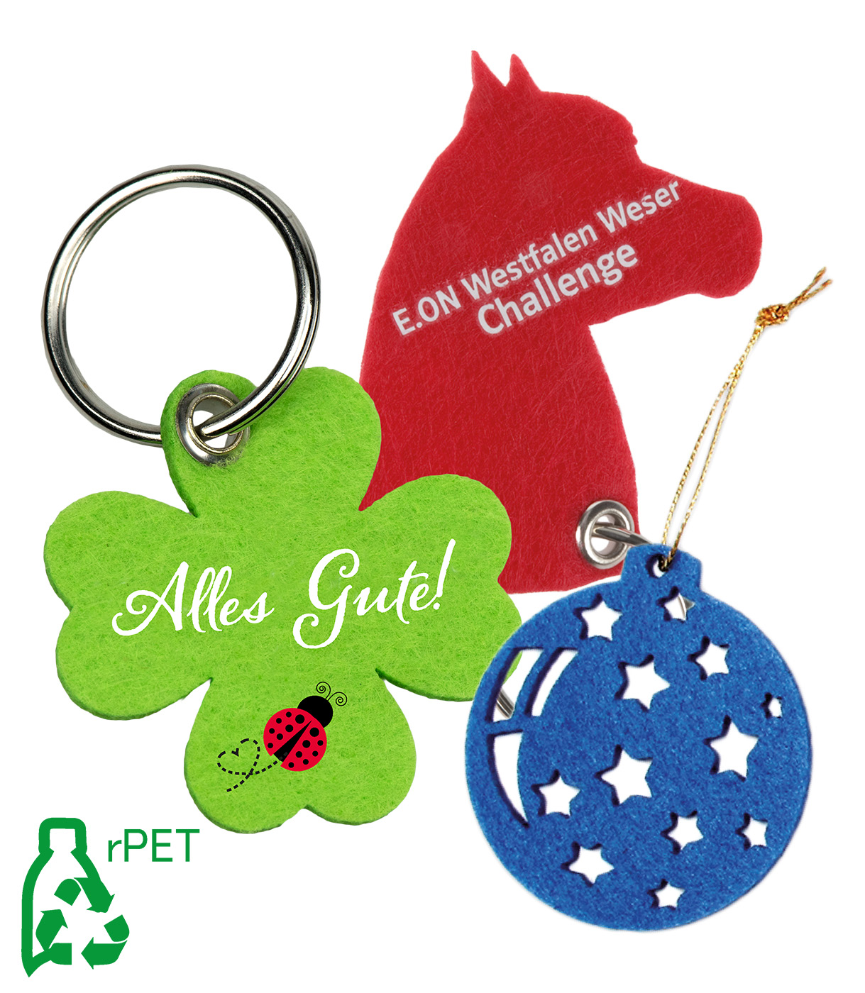 KH-006_Filzanh_klee_Alles_Gute_Pferd_Christbaumkugel_rPET