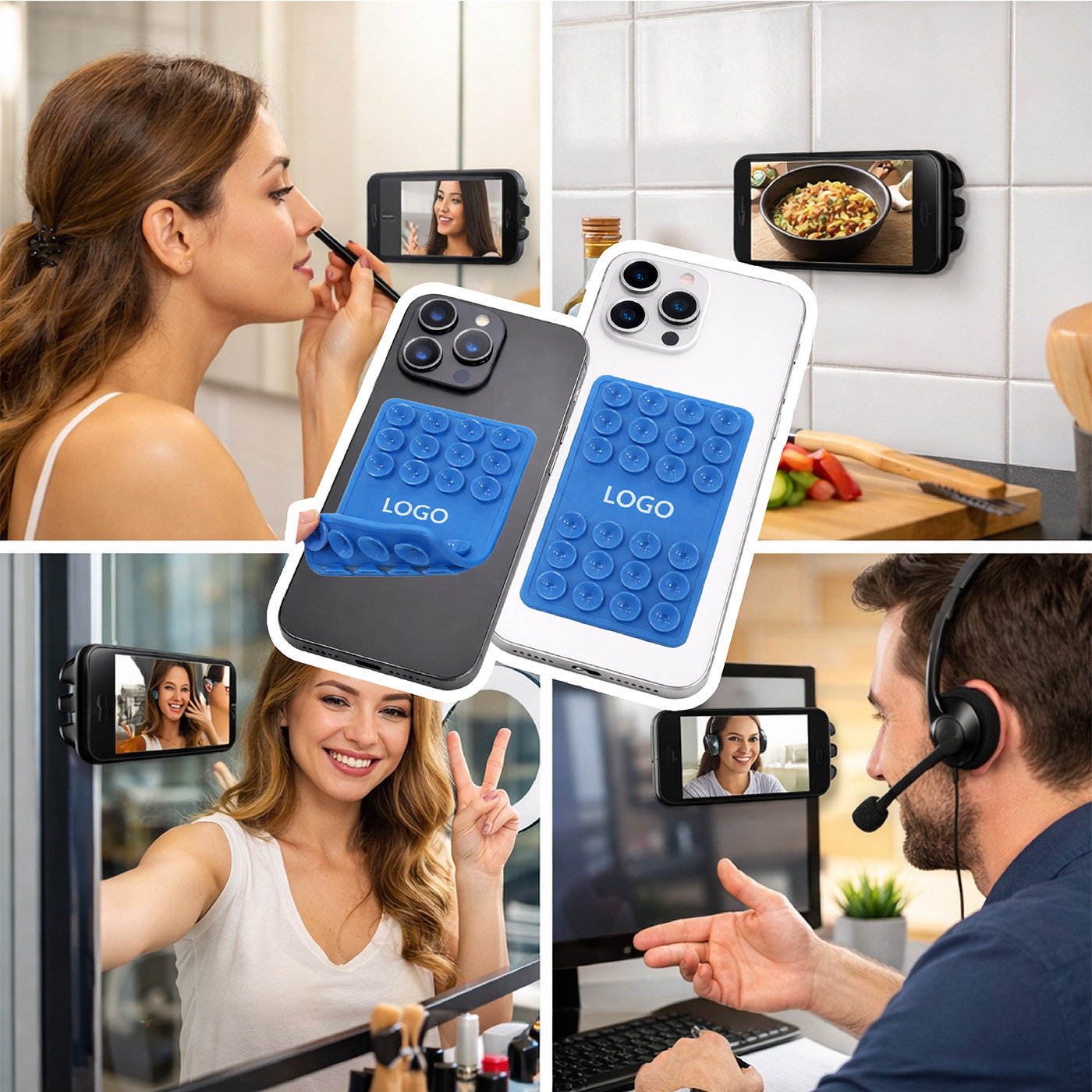 Smartphone holder Bubble Pad Duo