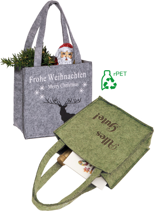 rPET Filztasche, Filzartikel aus rPET (aus recycelten Trinkflaschen), Nachhaltig & Ökologisch, Themenwelten